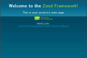 Welcom to the Zend Framework!